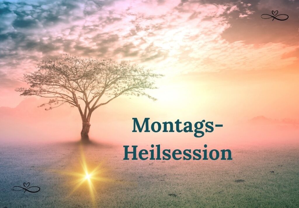 Grafik zu den Montags-Heilsessions von Vera Wollenweber