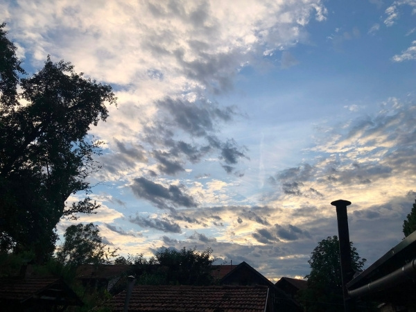 Abendhimmel über Humbach